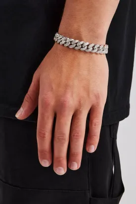 12mm Iced Cuban Link Bracelet