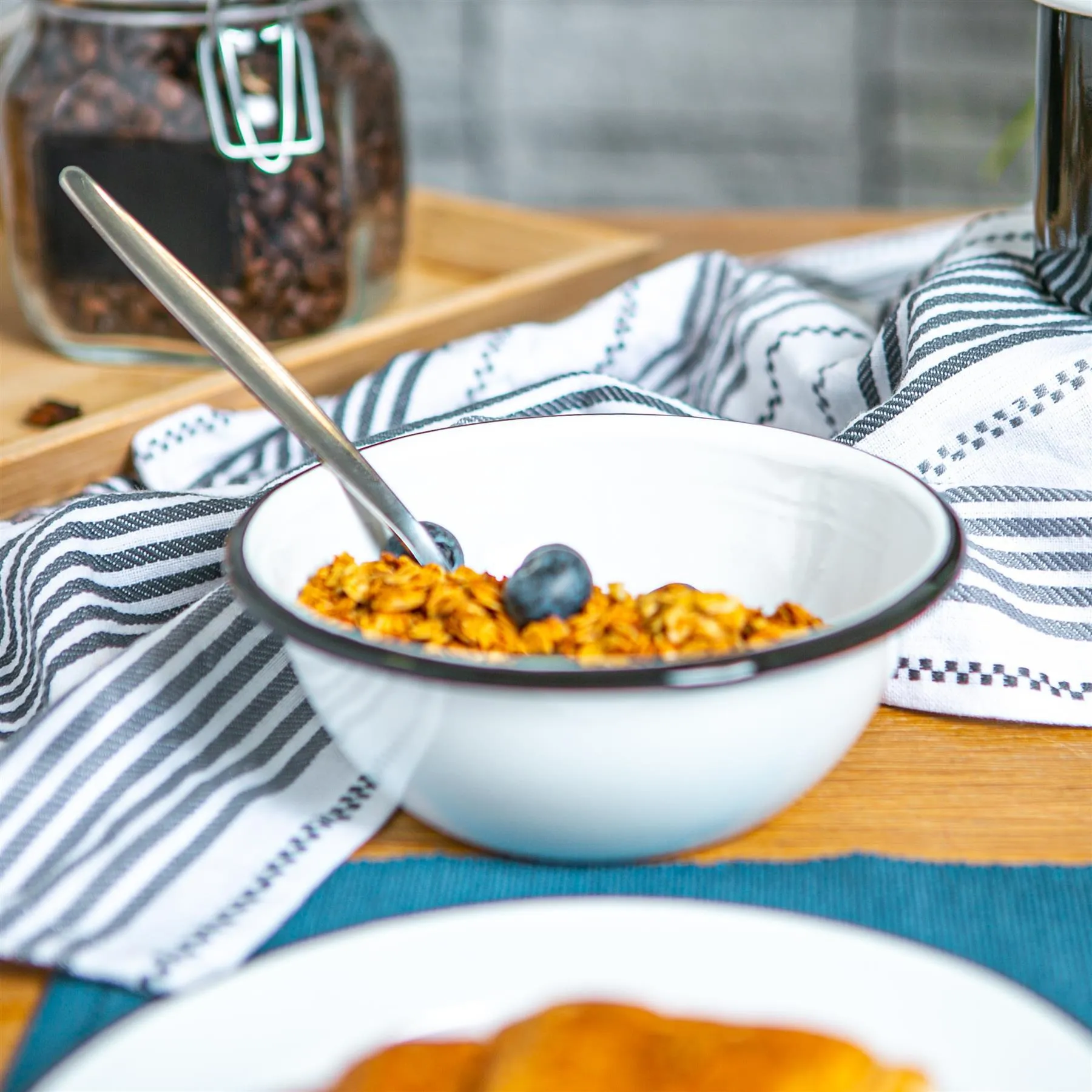 16cm White Enamel Bowls - Pack of Four - By Argon Tableware