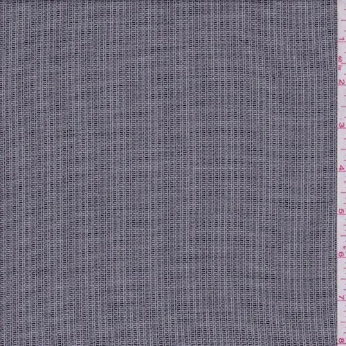 2 3/4 YD PC-Black/Pale Grey Wool Blend Suiting Fabric