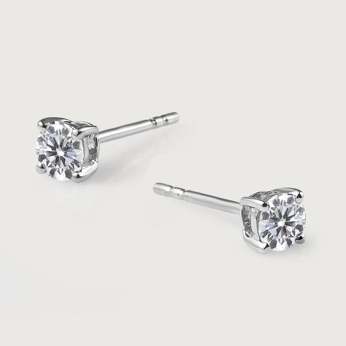 9K Gold Lab Grown Diamond Classic Stud Earrings