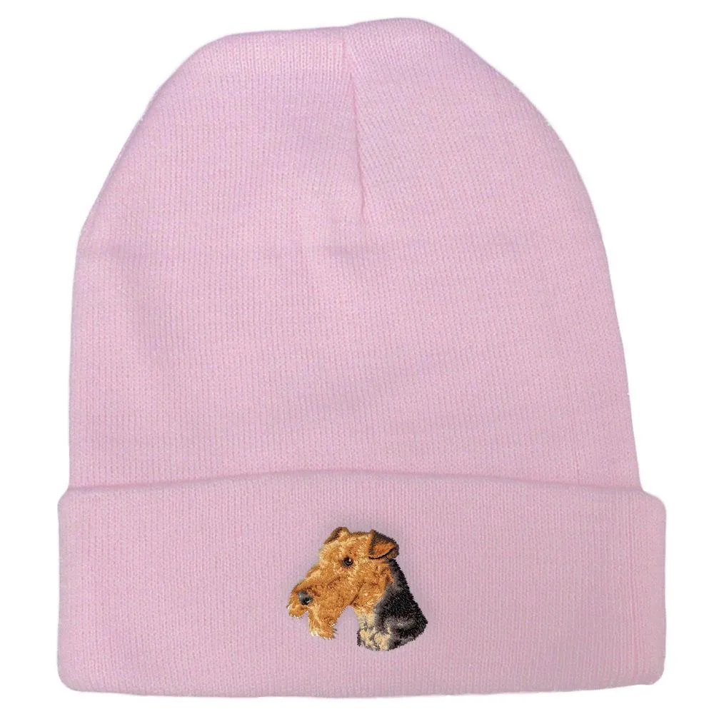 Airedale Terrier Embroidered Beanies