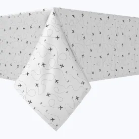 Airplane Route Design Cotton Rectangles