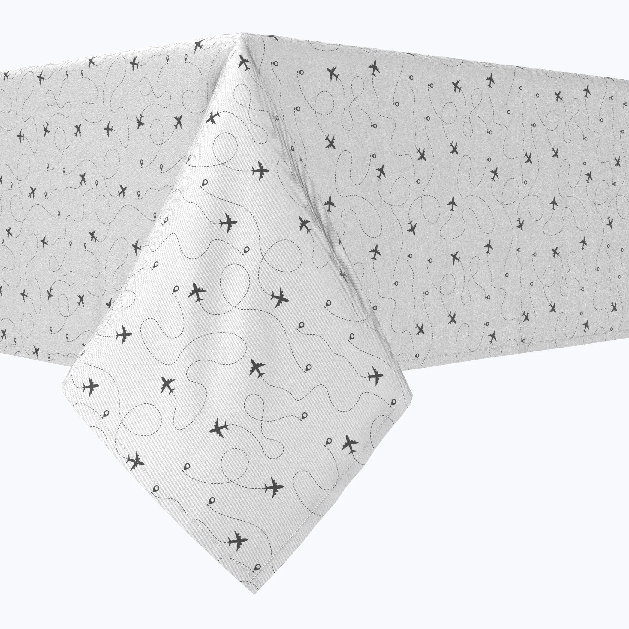 Airplane Route Design Cotton Rectangles