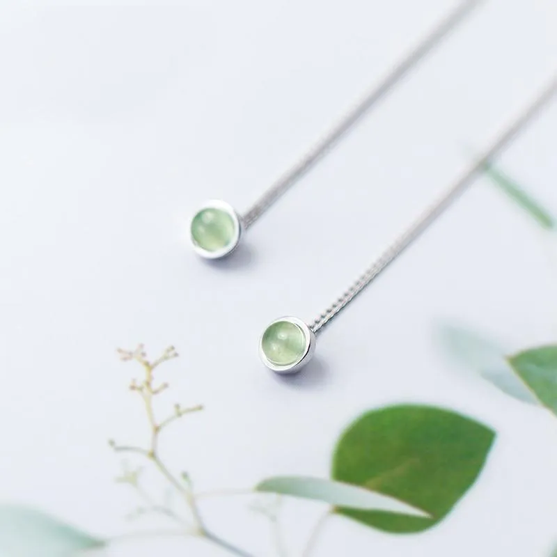 Amusing Dew Drops Chain Earrings