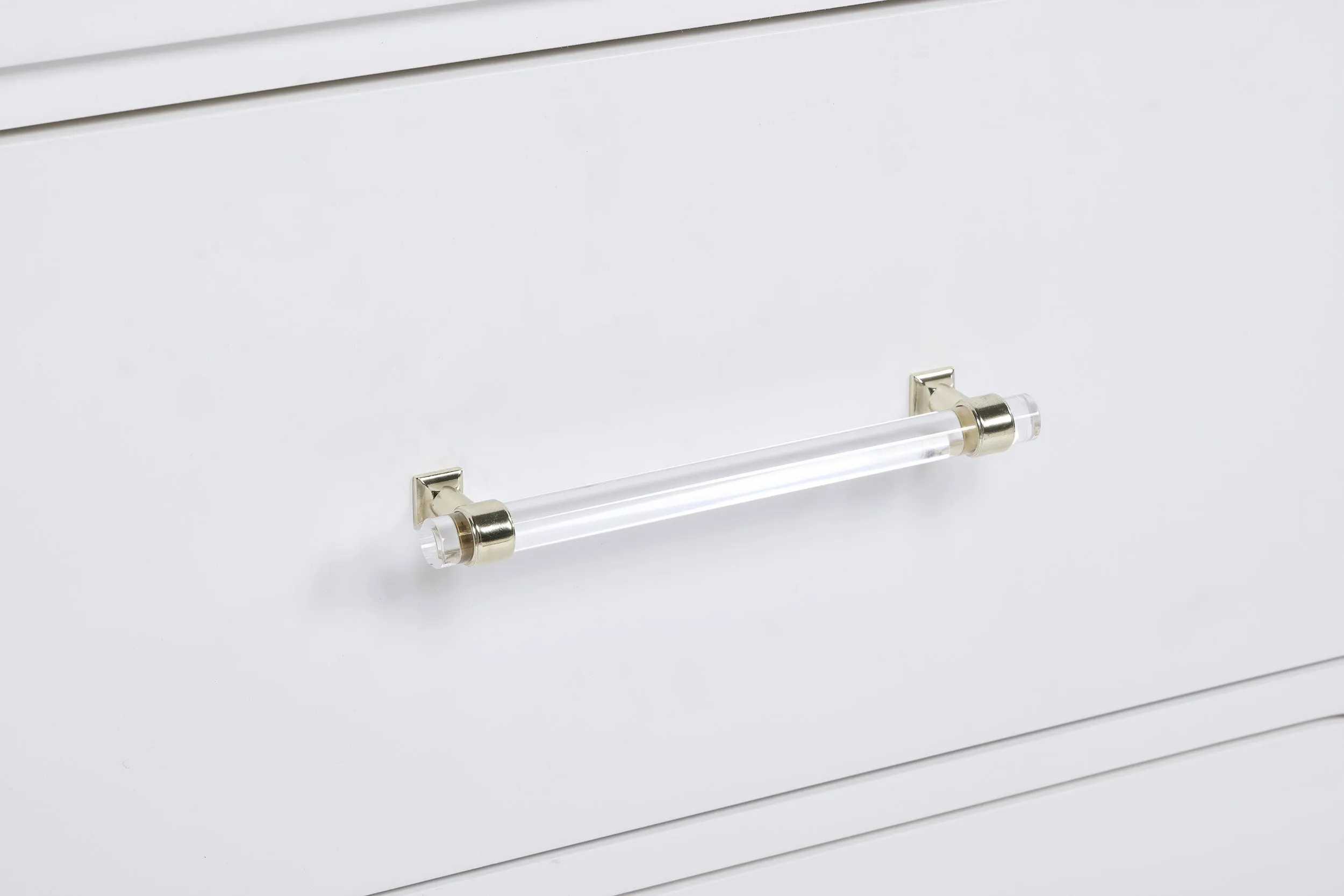 Anastasia 6-drawer Dresser with Mirror Pearl White