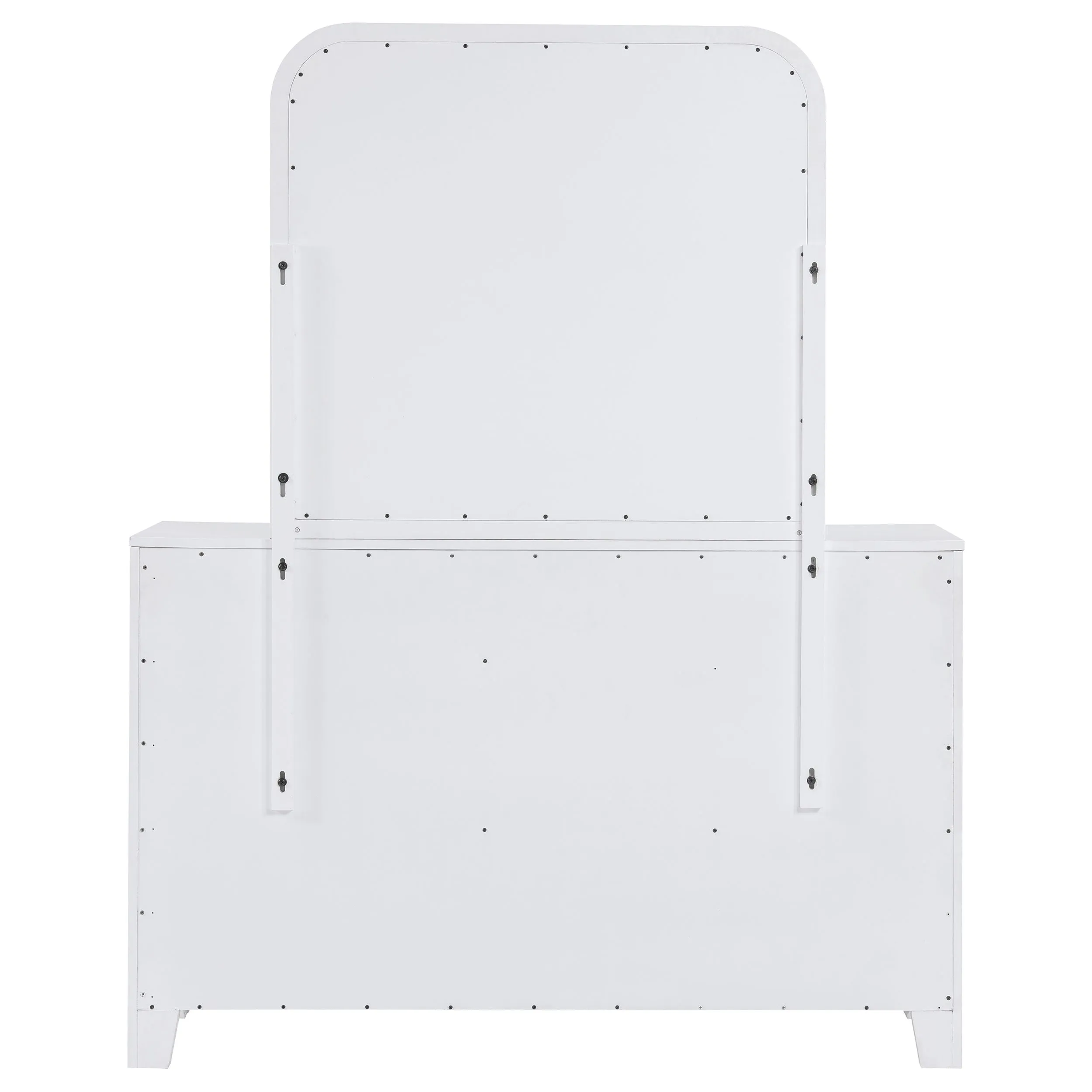 Anastasia 6-drawer Dresser with Mirror Pearl White