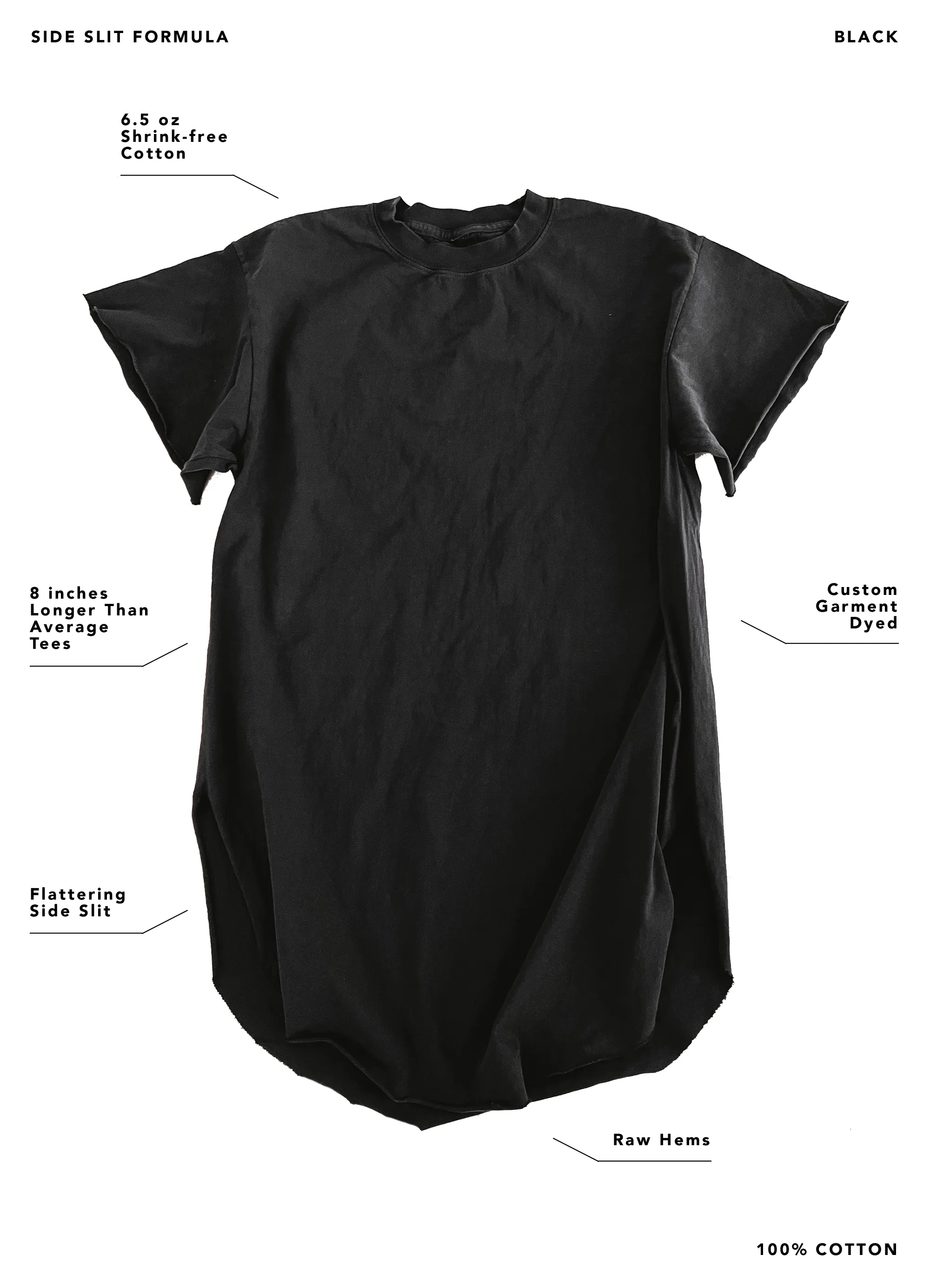 ANTISOCIAL SOCIALITE SIDE SLIT TEE