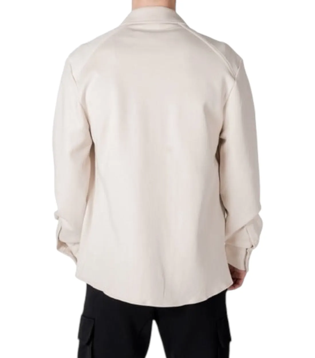 Antony Morato Beige Regular Fit Overhemd Jas Met Zakken