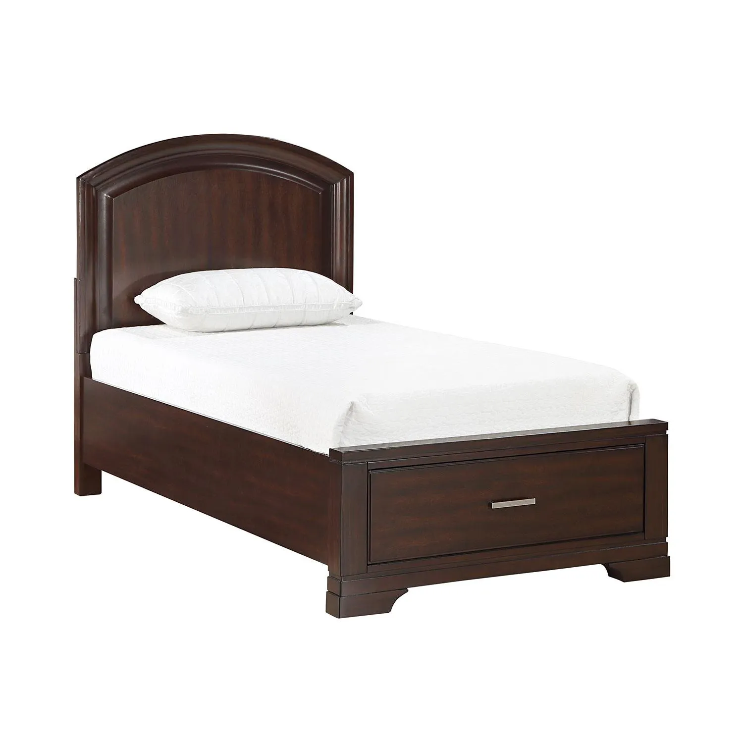 Arista 6-Piece Twin Storage Bedroom Package - Brown Cherry