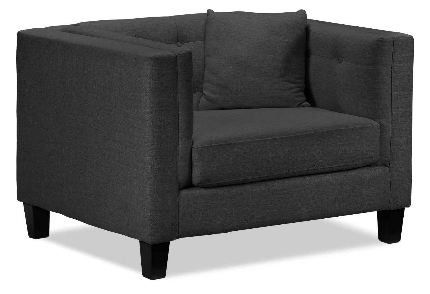 Astin Sofa and Chair and a Half Set - Dark Grey