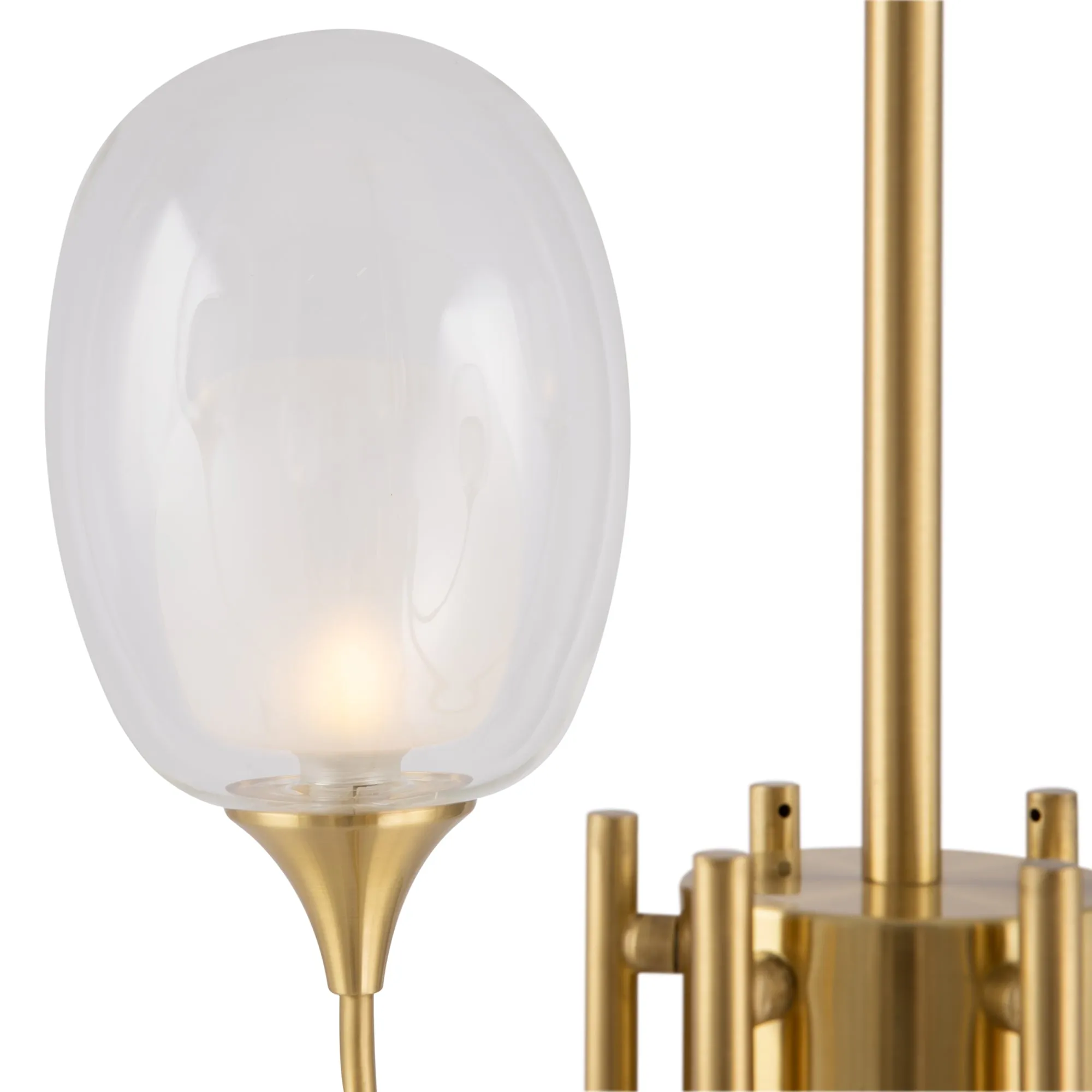 Aura 6Lt Centre Ceiling Light - Brass Finish