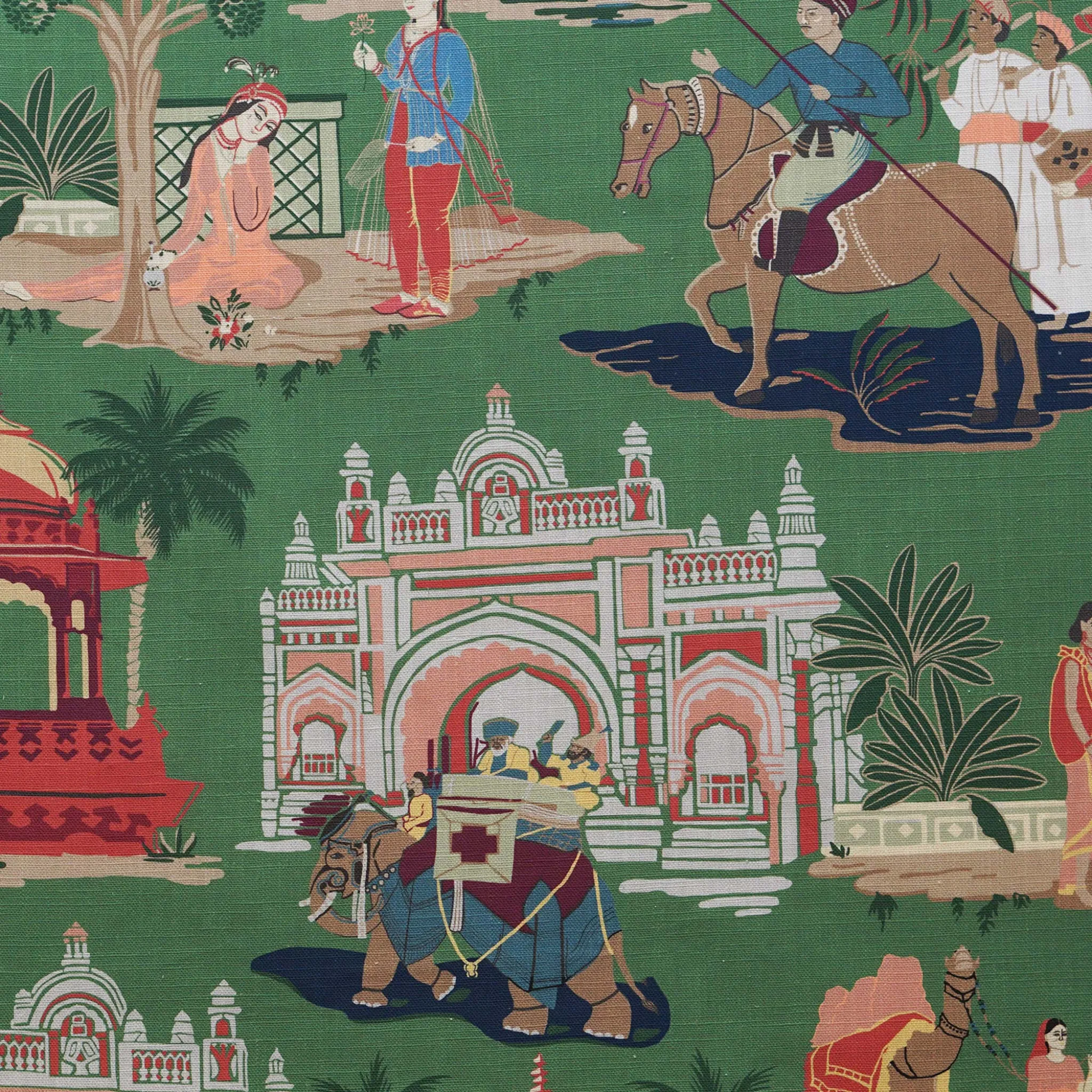 Bara Bazaar Pillow Cover in Viridian