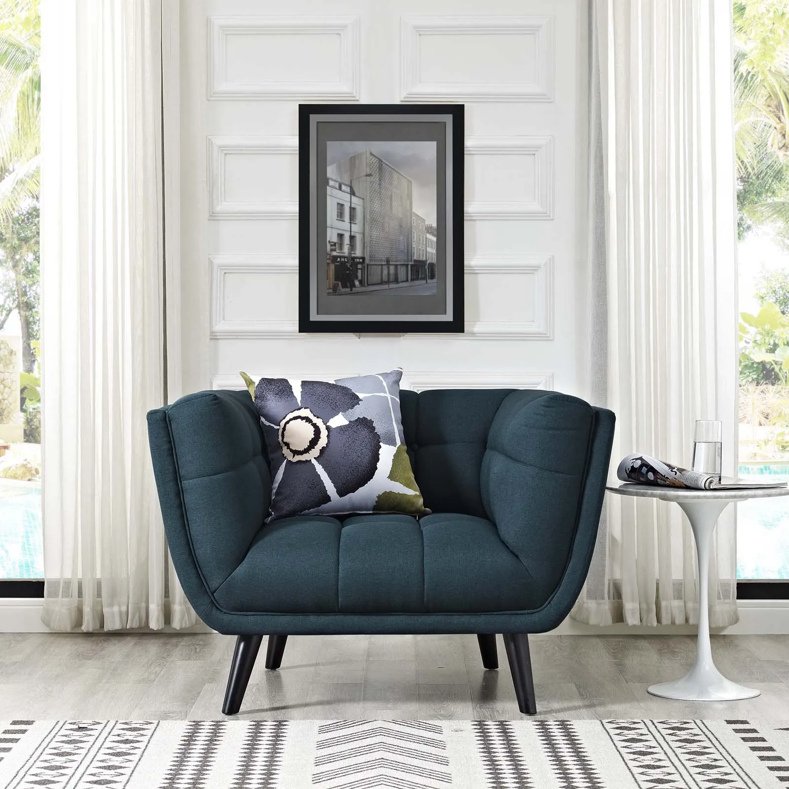 Bestow Upholstered Fabric Armchair by Modway
