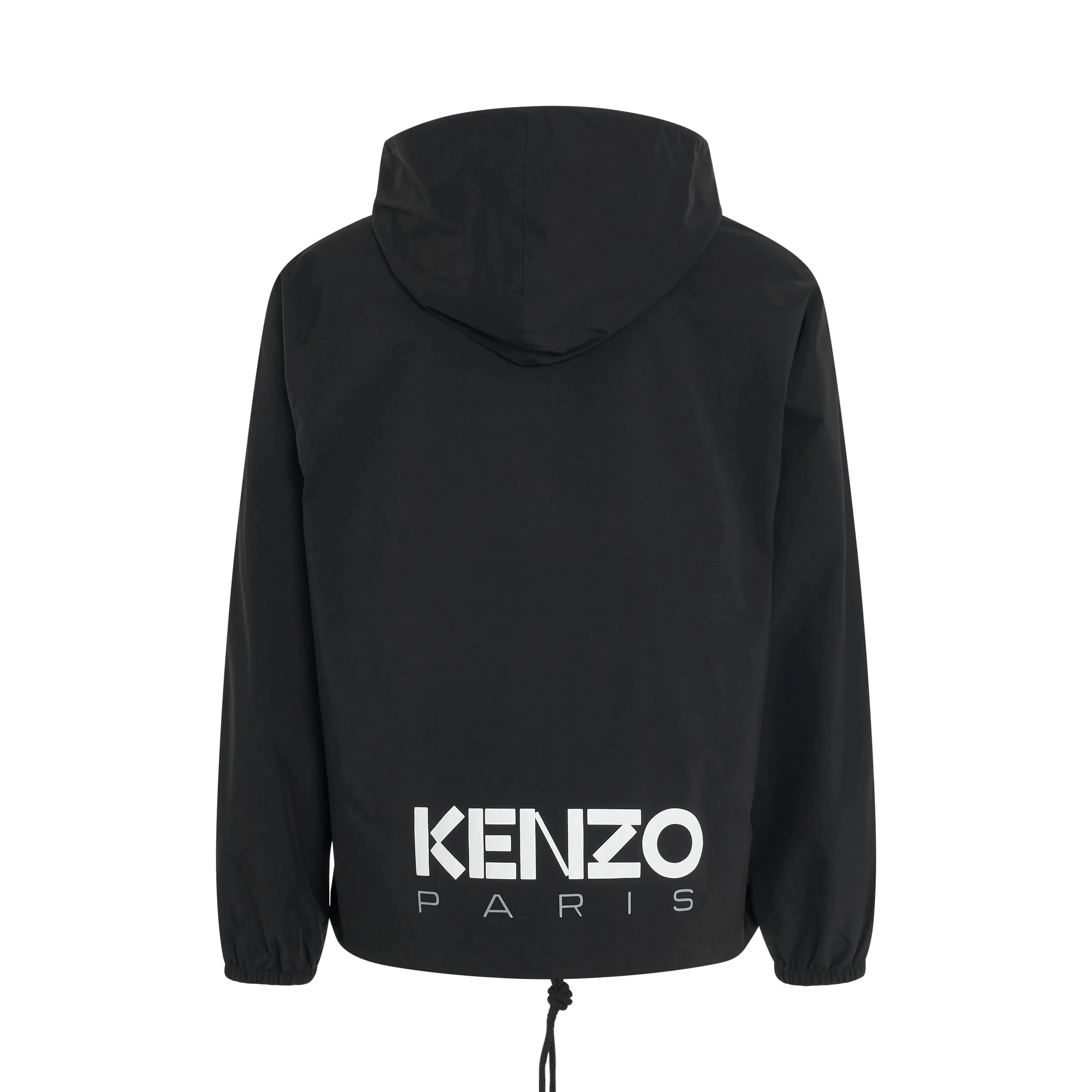 Bicolour KP Short Windbreaker in Black