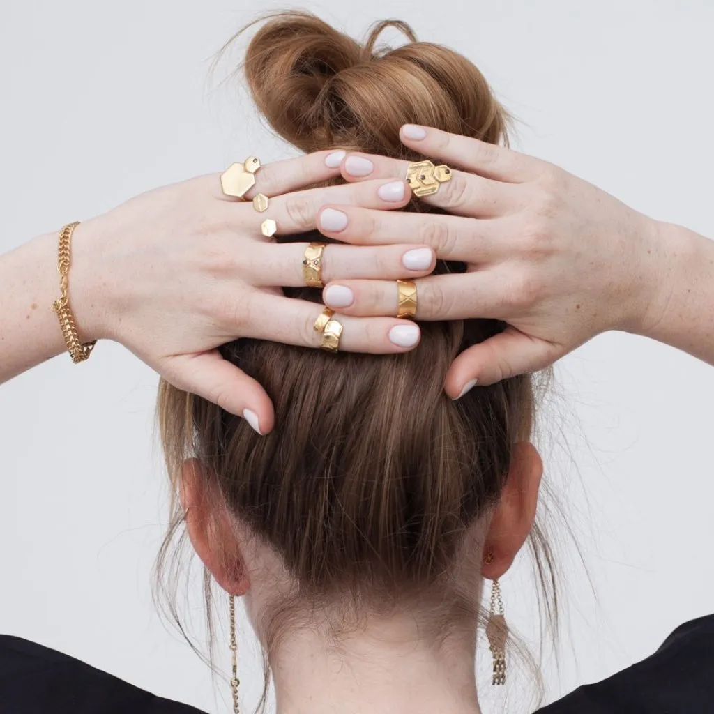 Big Hexagons ring