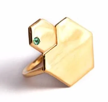 Big Hexagons ring
