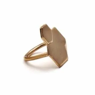 Big Hexagons ring