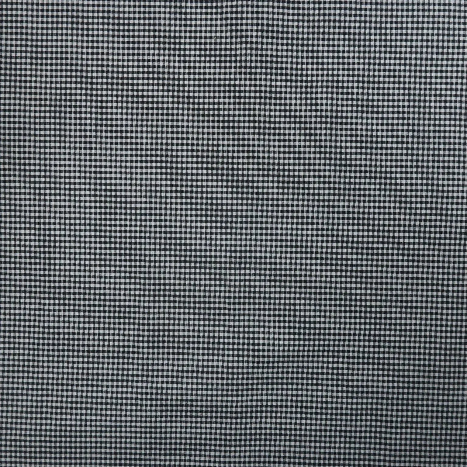 Black and White Shepards Check Cotton Blended Broadcloth