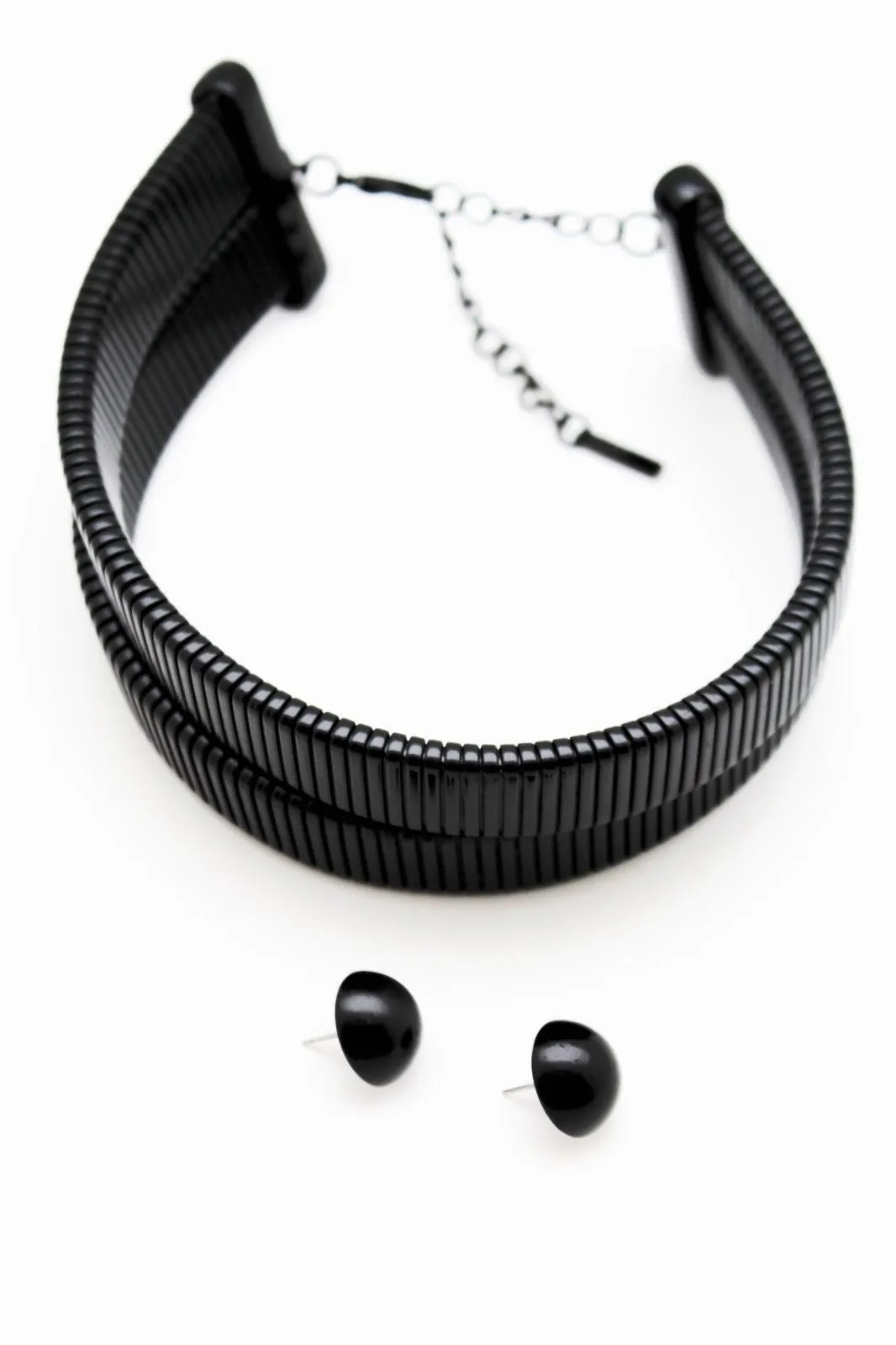 Black Metal Cuff Bracelet Fashion Peacock Feather Bold Statement