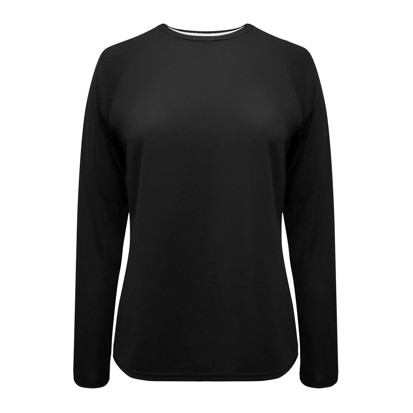 Black Women's Long Sleeve Swim Shirt