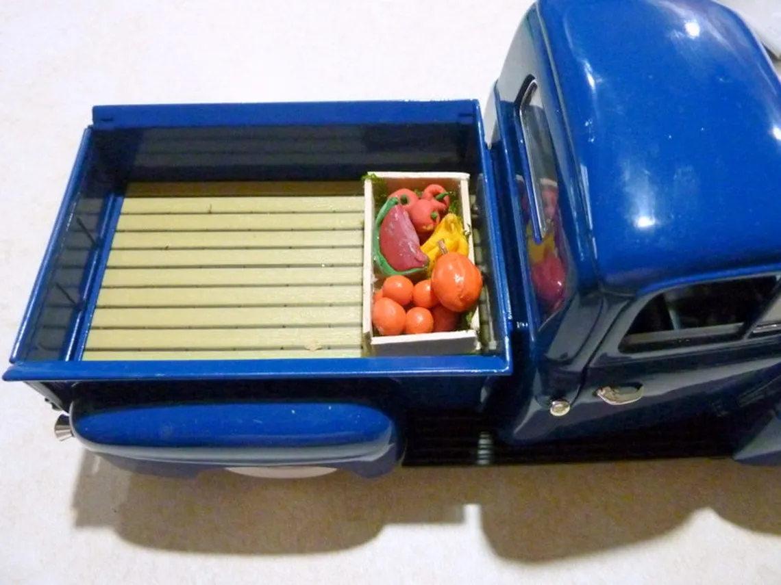 Blue metal truck, Farmhouse decorations, Farmhouse truck