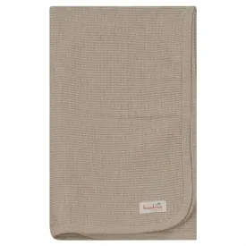 Bondoux Bebe Beige Waffle Knit Blanket