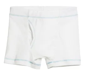Boys Soft Cotton Boxer Brief | White