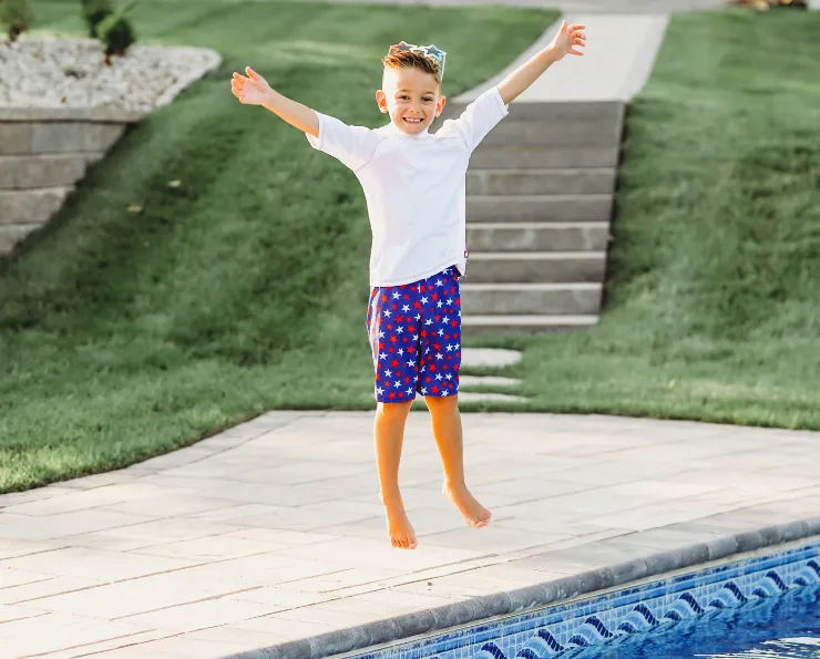 Boys UPF 50  Short Sleeve Rashguard | Black