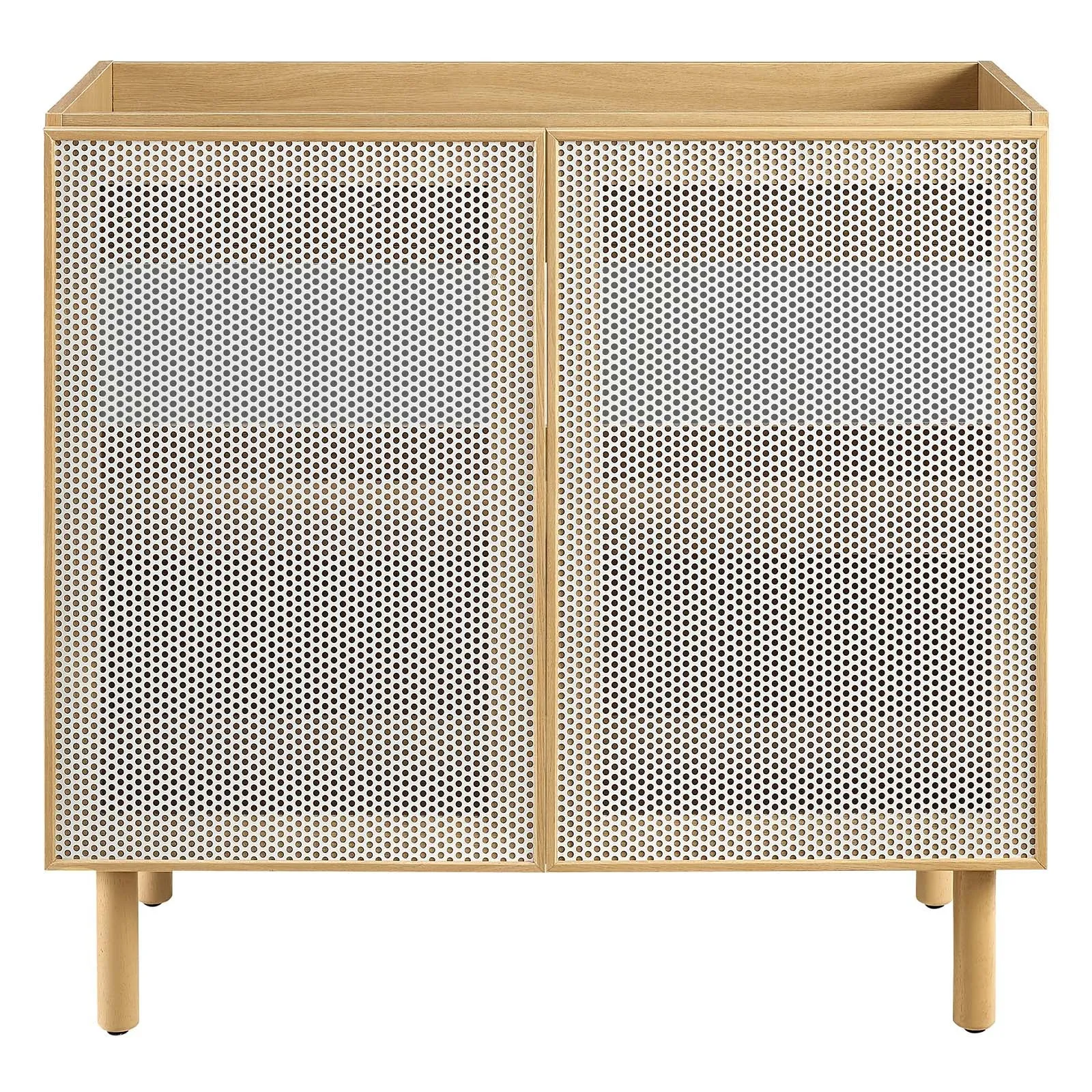 Calla 36" Perforated Metal Bathroom Vanity Cabinet (Sink Basin Not Included) by Modway