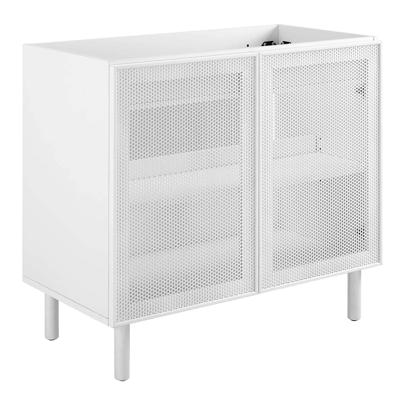 Calla 36" Perforated Metal Bathroom Vanity Cabinet (Sink Basin Not Included) by Modway