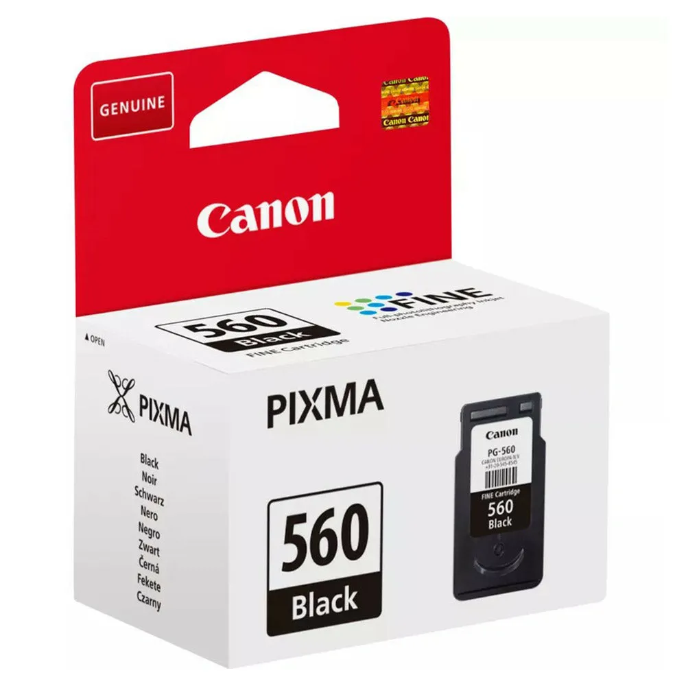 Canon PG-560 Printer Ink Cartridge - Black | SCAN2365