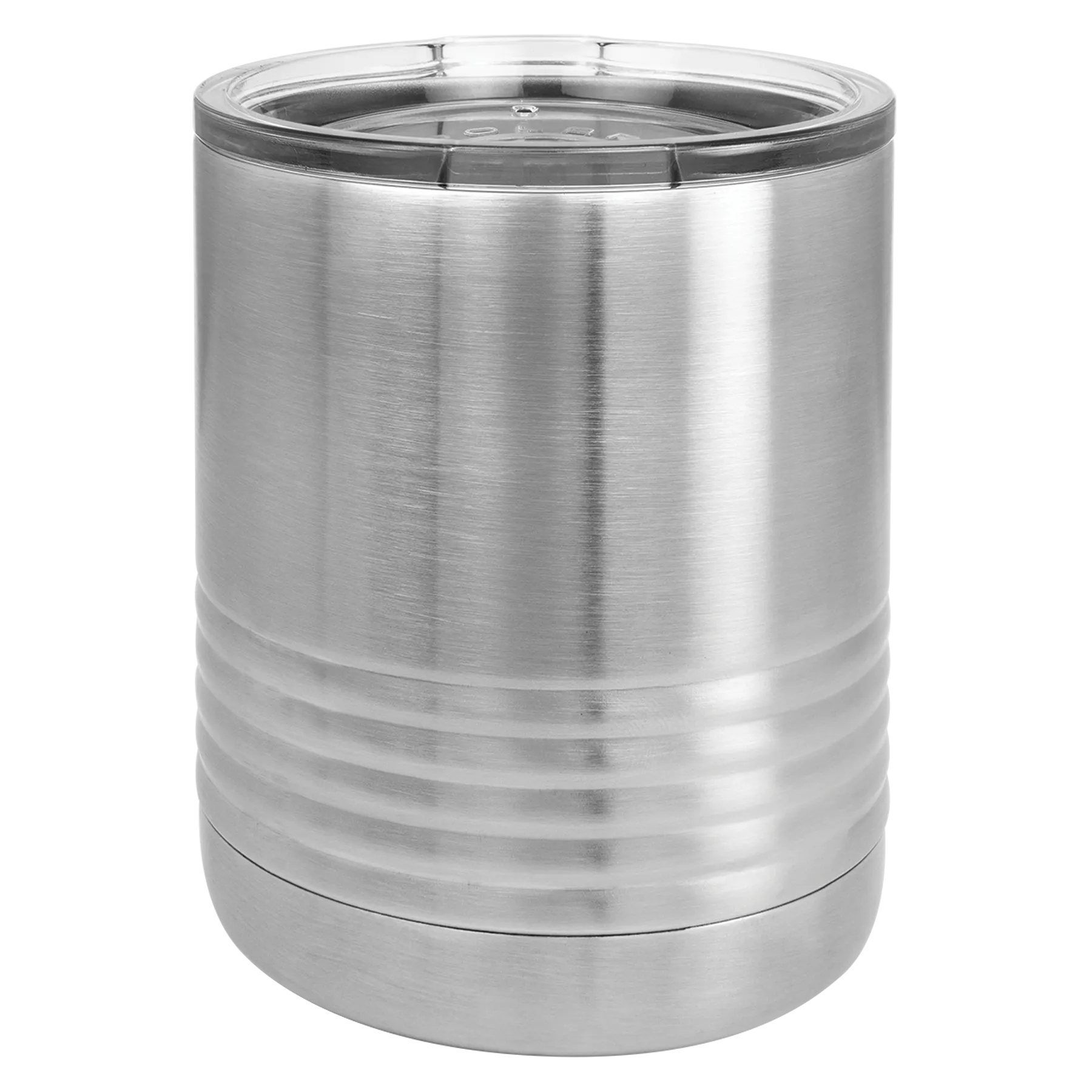 Case of 24 Blank 10 oz Lowball Highball Glass - Insulated Stainless Steel Rocks Tumblers   Lid
