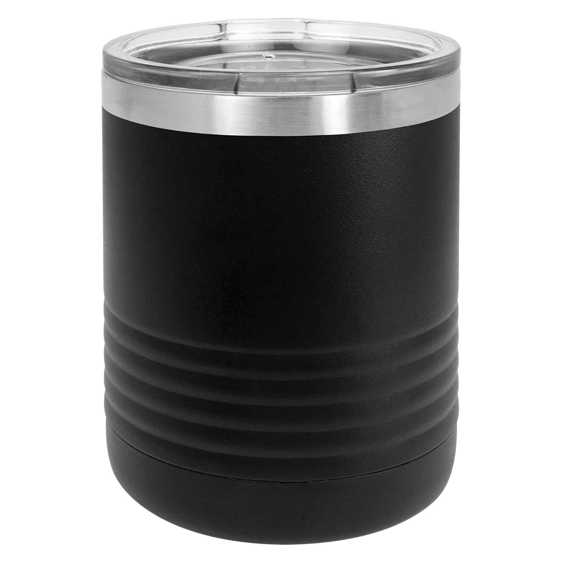 Case of 24 Blank 10 oz Lowball Highball Glass - Insulated Stainless Steel Rocks Tumblers   Lid