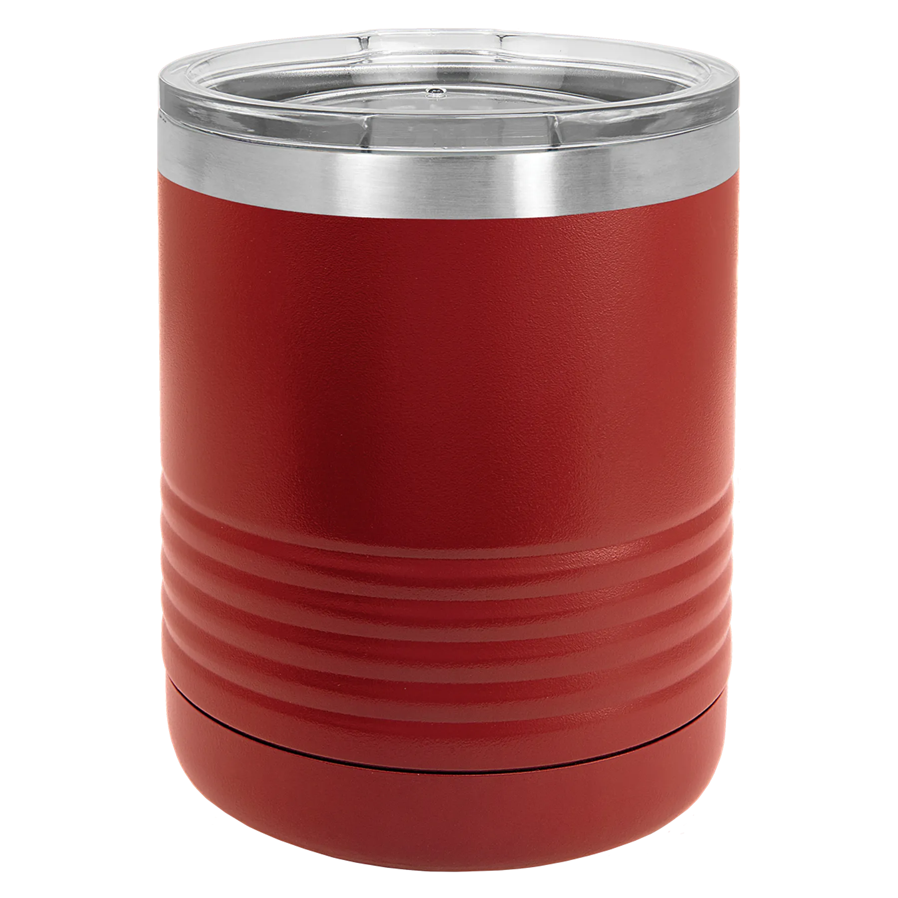 Case of 24 Blank 10 oz Lowball Highball Glass - Insulated Stainless Steel Rocks Tumblers   Lid