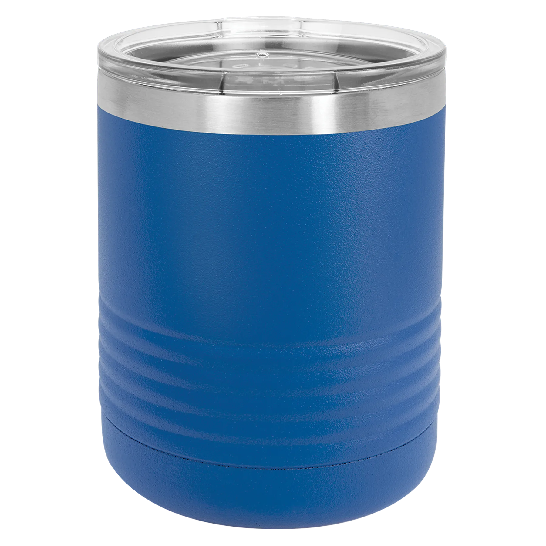 Case of 24 Blank 10 oz Lowball Highball Glass - Insulated Stainless Steel Rocks Tumblers   Lid