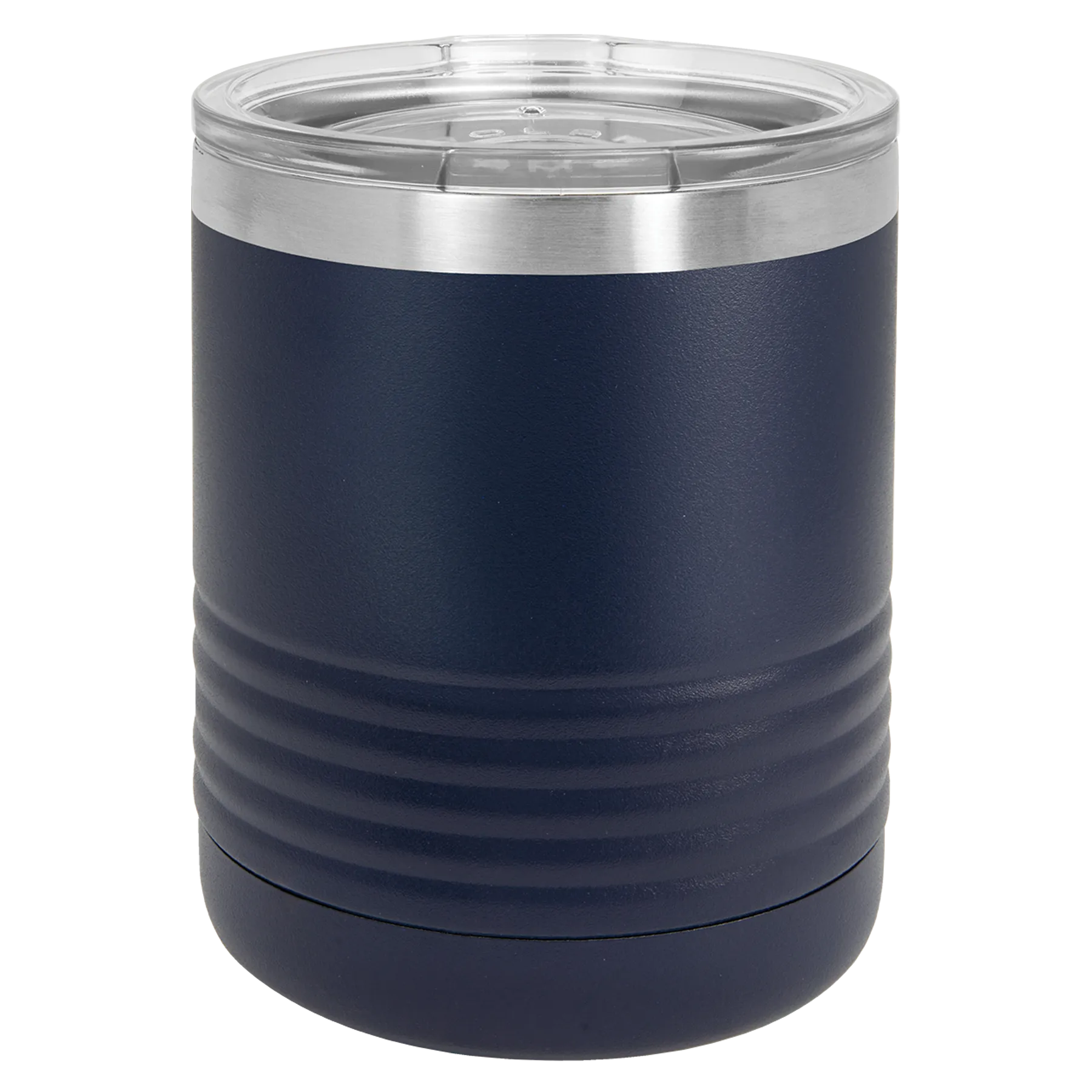 Case of 24 Blank 10 oz Lowball Highball Glass - Insulated Stainless Steel Rocks Tumblers   Lid
