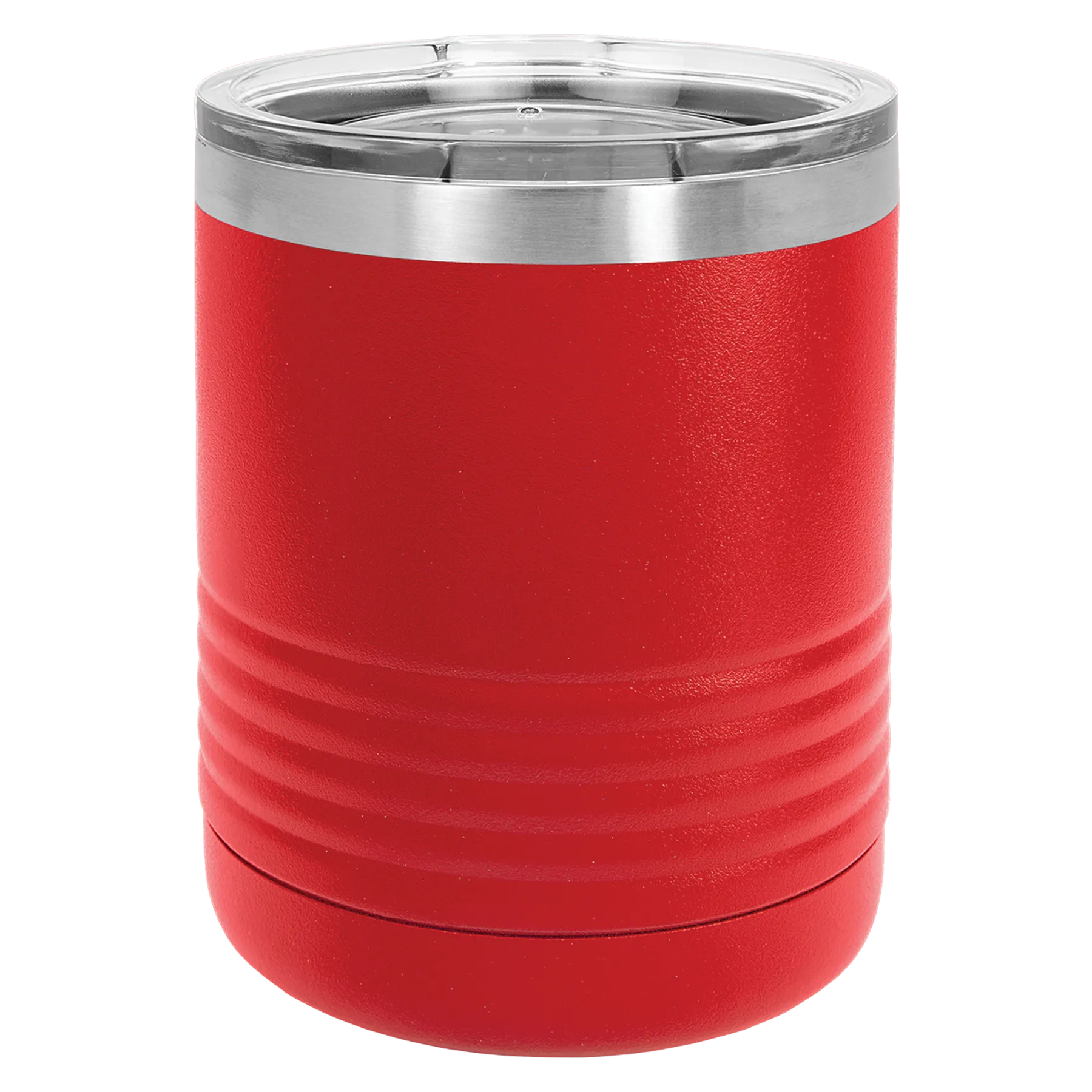 Case of 24 Blank 10 oz Lowball Highball Glass - Insulated Stainless Steel Rocks Tumblers   Lid