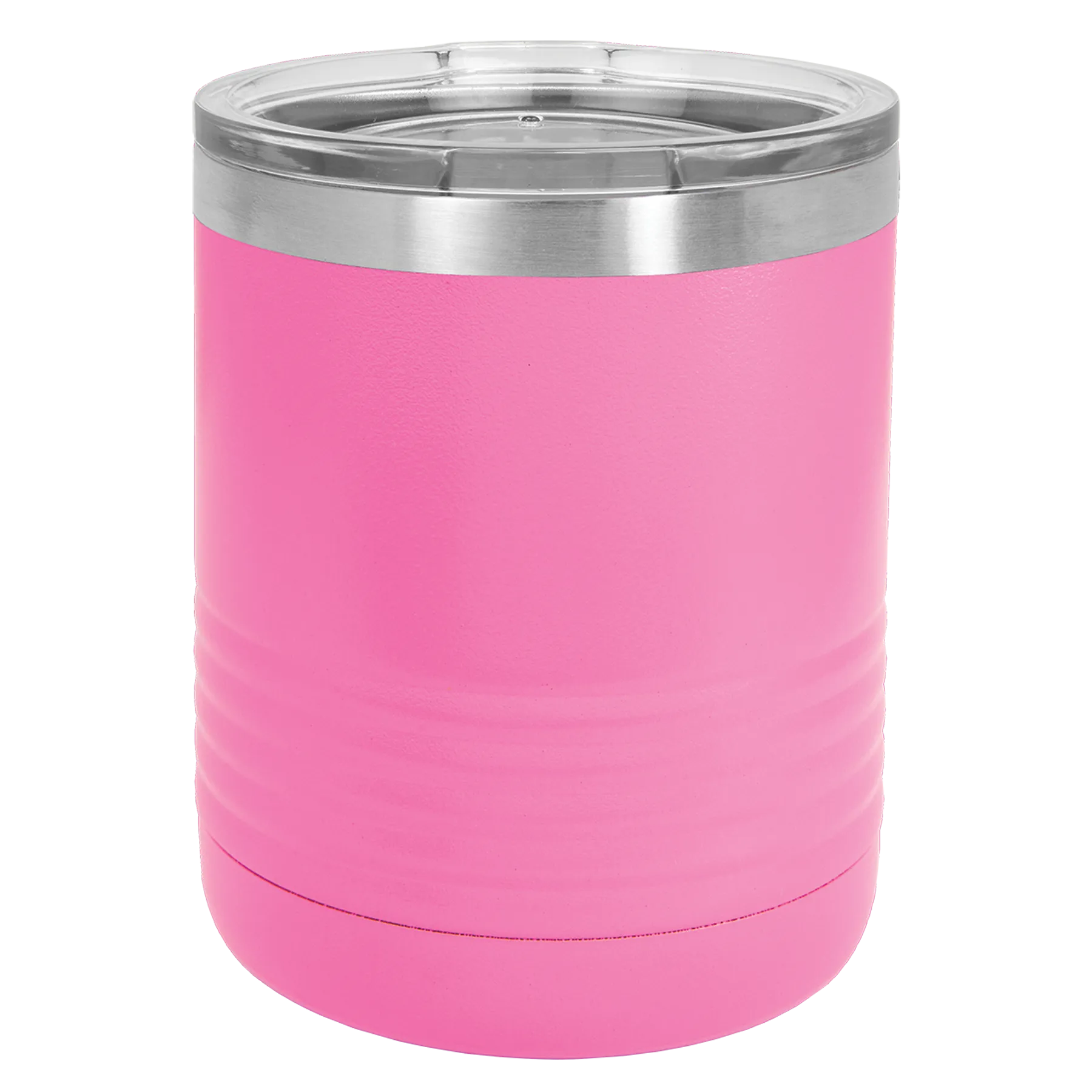 Case of 24 Blank 10 oz Lowball Highball Glass - Insulated Stainless Steel Rocks Tumblers   Lid