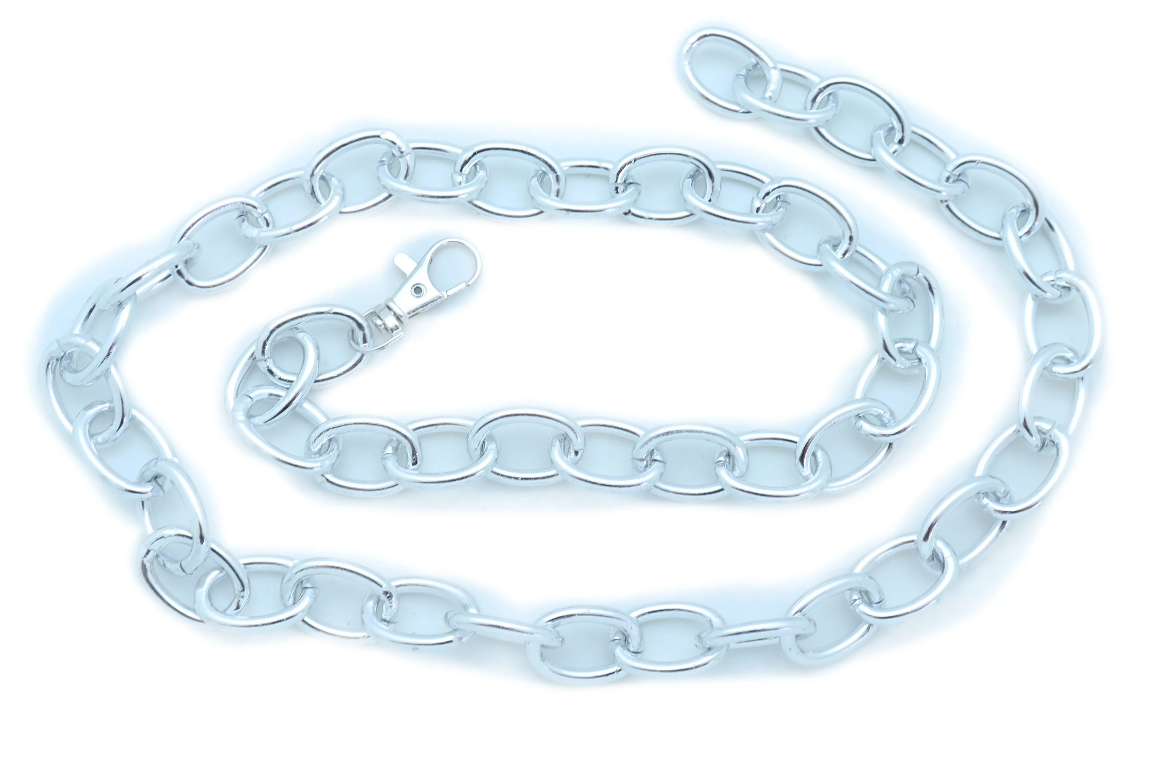 Chunky Oval Thick Metal Chain Link Belt