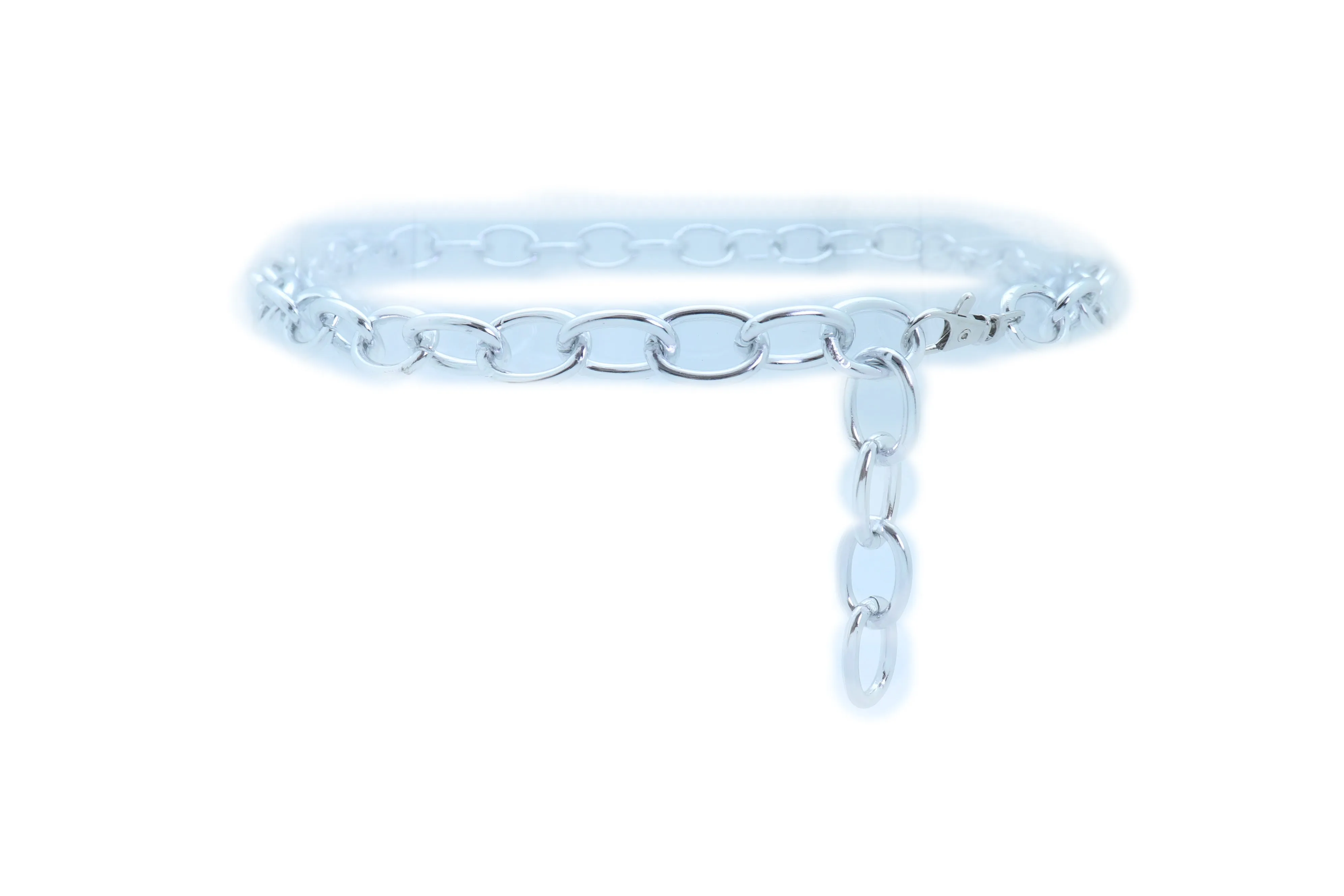 Chunky Oval Thick Metal Chain Link Belt
