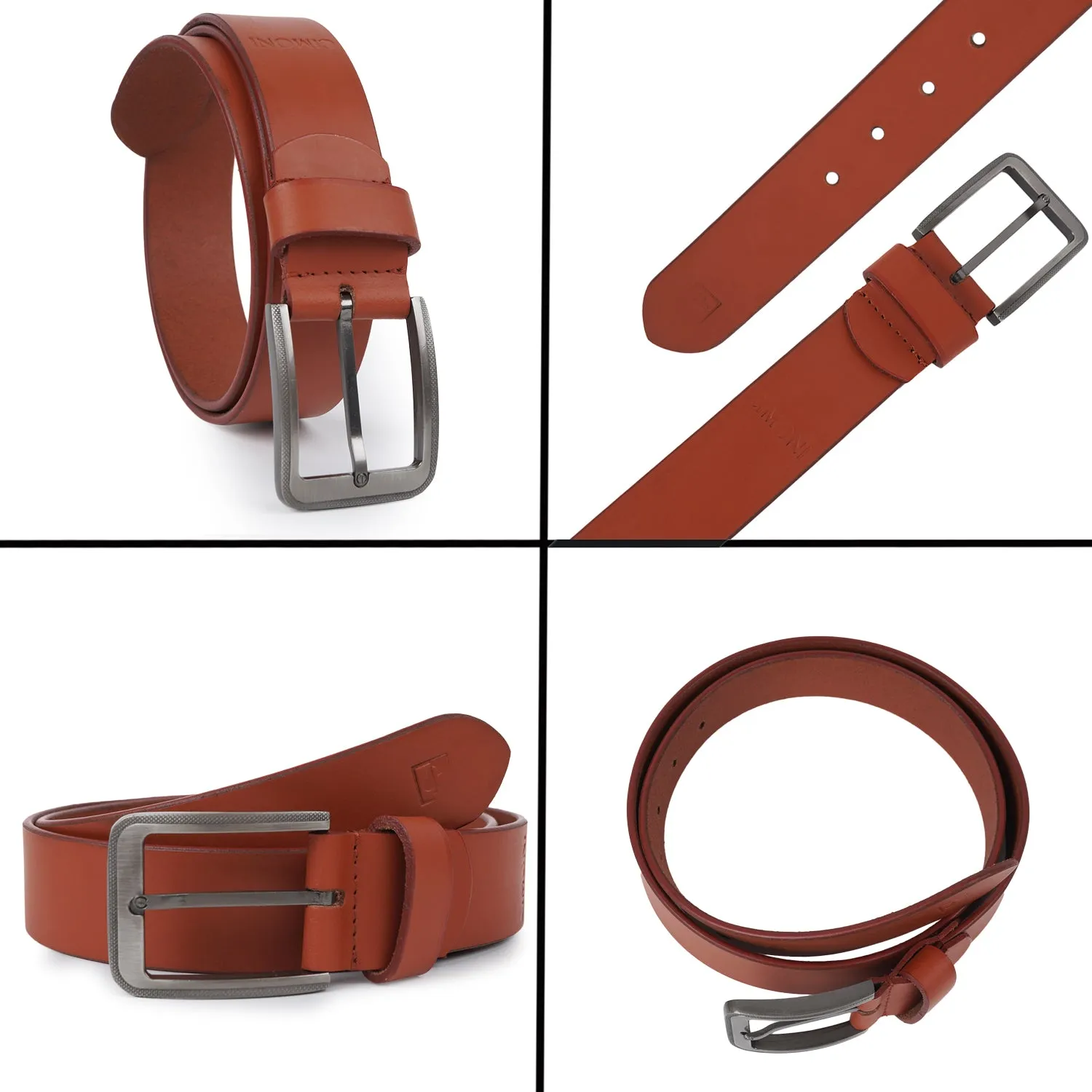 CIMONI Genuine Leather Stylish Formal Trendy Daytrip Slim Design Mens Belt ( 1 Year Gurantee)