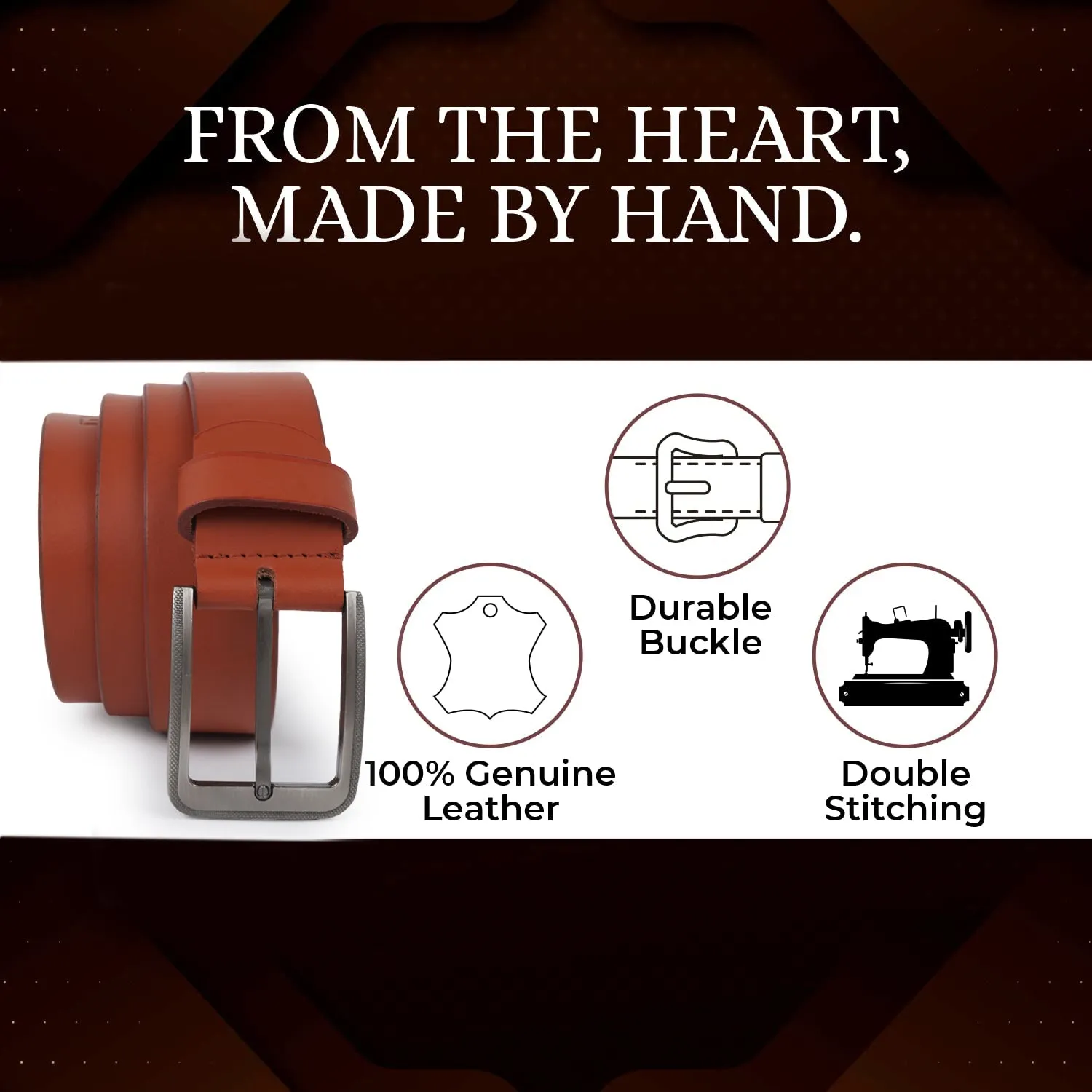 CIMONI Genuine Leather Stylish Formal Trendy Daytrip Slim Design Mens Belt ( 1 Year Gurantee)