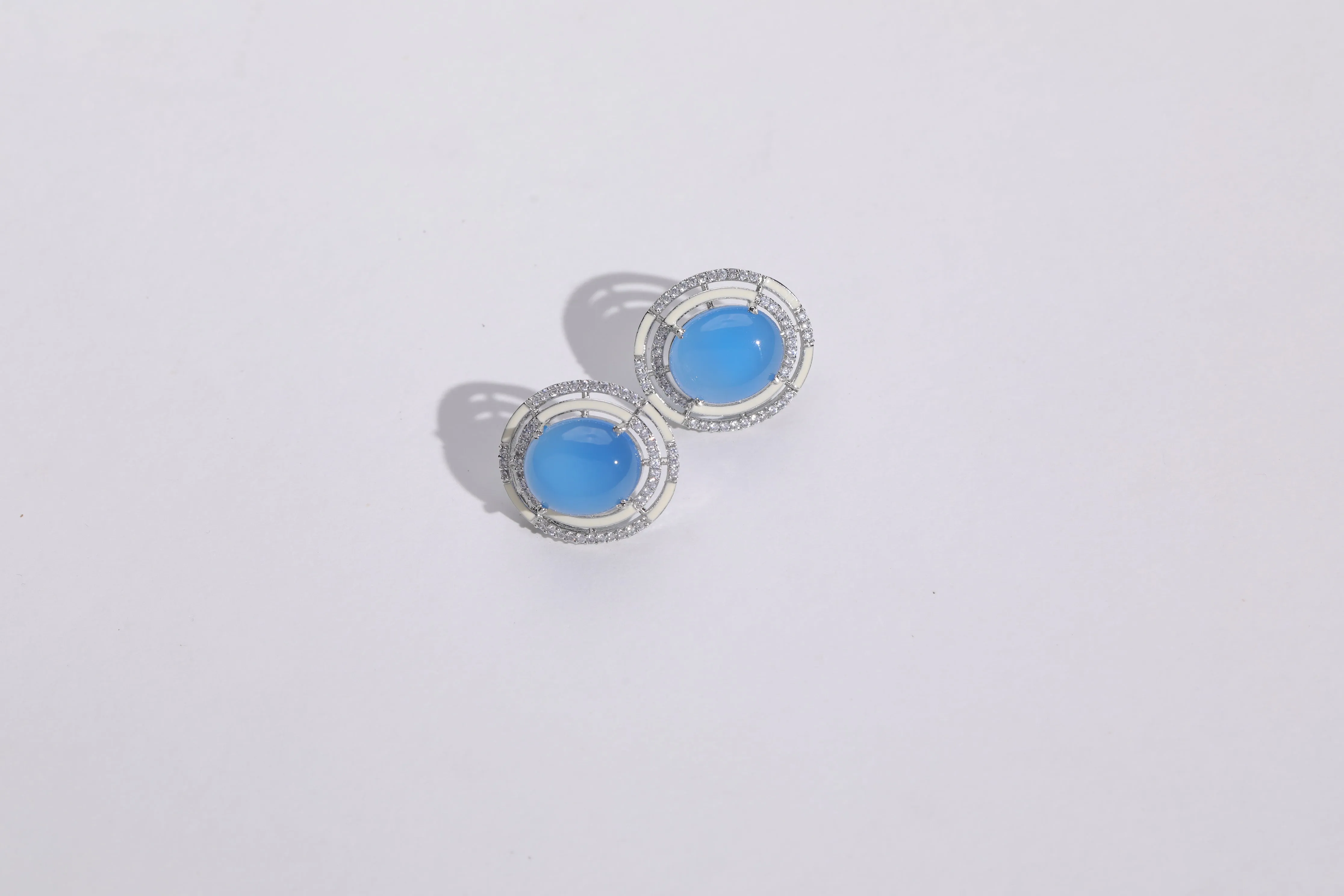 Classic Blue Stone Earrings | Buy Jewelry Online