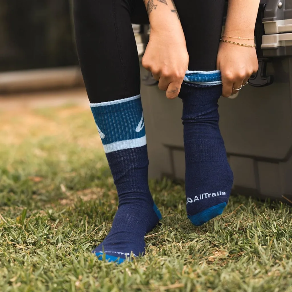 Classic Crew Trail Sock - Navy