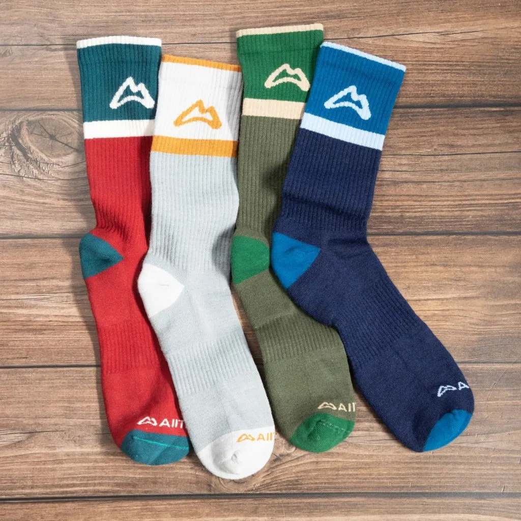 Classic Crew Trail Sock - Navy