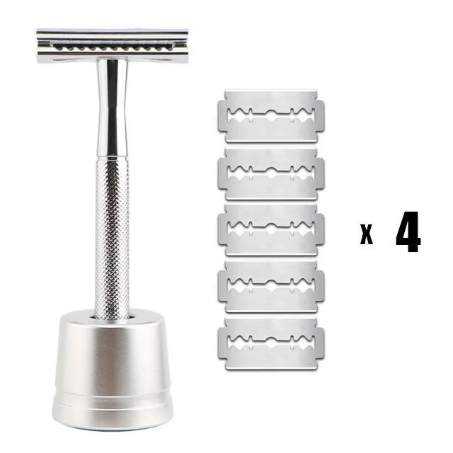 Classic Double Edge Safety Razor & 20 Blades Set