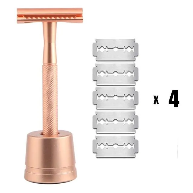 Classic Double Edge Safety Razor & 20 Blades Set