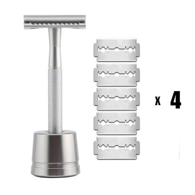 Classic Double Edge Safety Razor & 20 Blades Set
