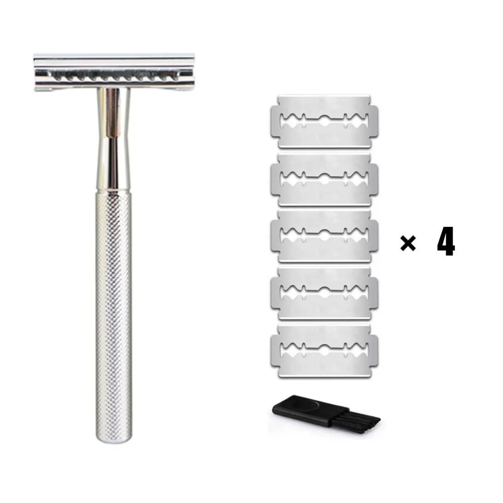 Classic Double Edge Safety Razor & 20 Blades Set