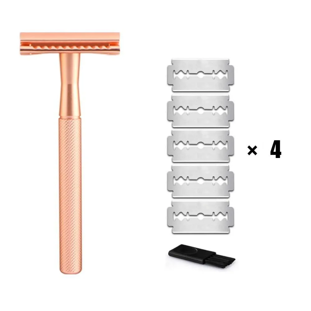 Classic Double Edge Safety Razor & 20 Blades Set